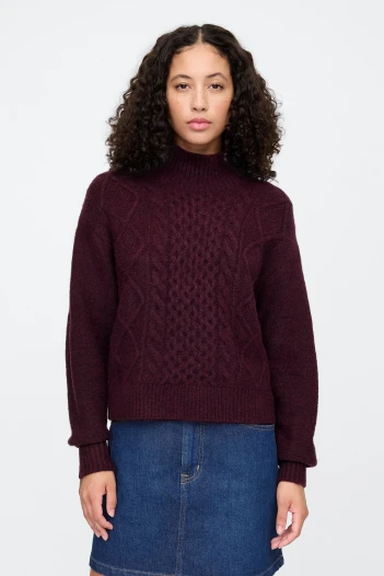 Buzo Polera Ochos Mujer Burgundy 509