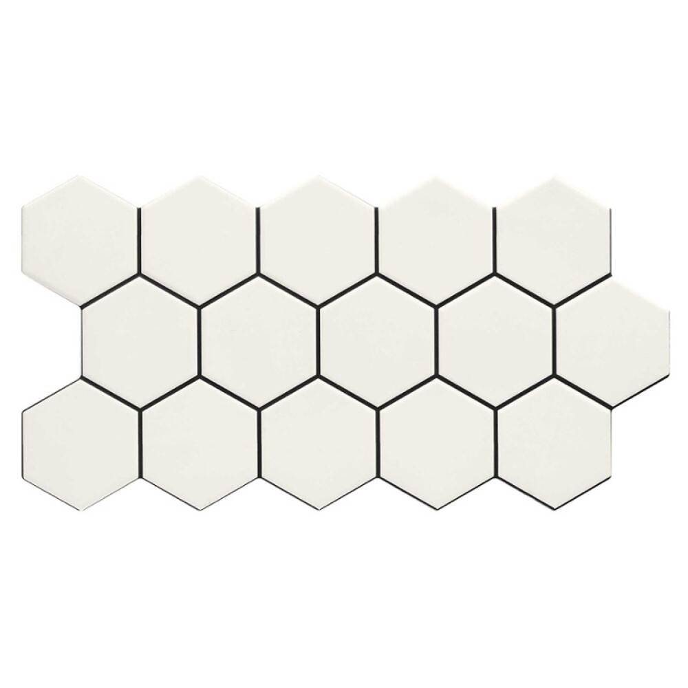 PORCELANATO HEX SNOW "A" - 26.5X51 CM Porcelanato Hex Snow "a" - 26.5x51 Cm