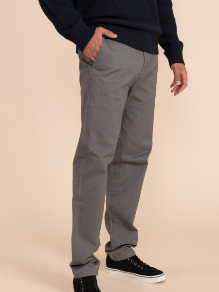 Pantalón chino Gris