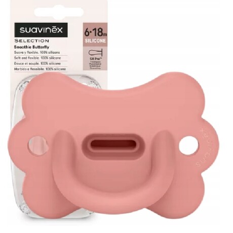 Chupetes Silicona Tetina Fisiologica Sx Pro 6-18m mariposa rosa