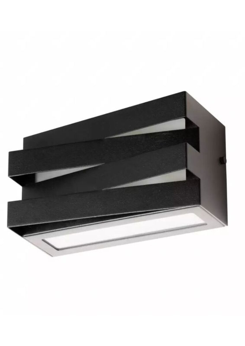 APLIQUE TRAMA RETANGULAR ALUMINIO IP54 225MM 1XE27 NEGRO 