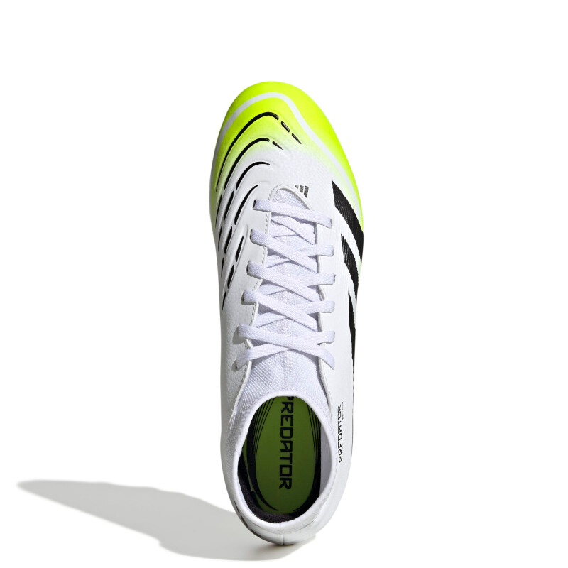 Championes de Hombre Adidas Predator Club Sock Blanco - Negro - Amarillo Limón