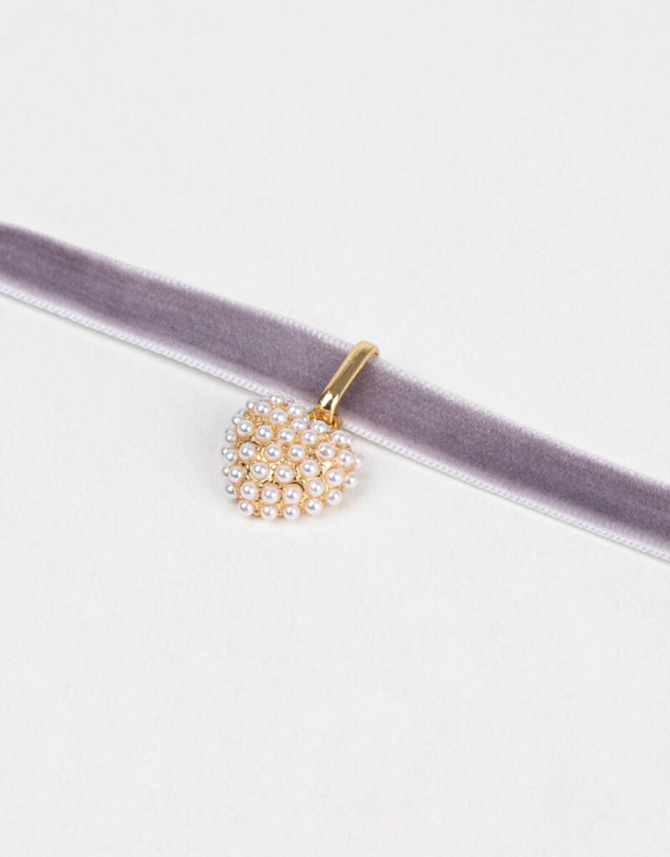 Choker Con Corazón - Dorado 