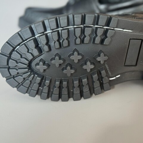 Leñador De Cuero Cosido Negro