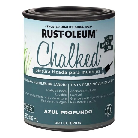Pintura a la Tiza para Exterior Rust-Oleum Chalked Azul Profundo Pintura a la Tiza para Exterior Rust-Oleum Chalked Azul Profundo