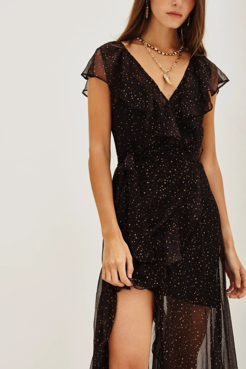 Vestido Sol Foil Negro