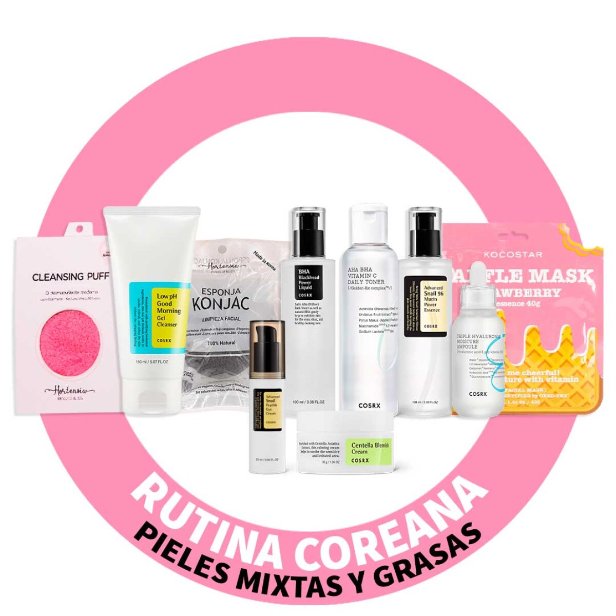 RUTINA COREANA PIELES MIXTAS Y GRASAS - -Opción Advanced Snail Peptide Eye Cream 