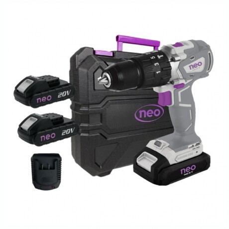Taladro Percutor Brushless NEO TP1070/20K2 13MM Con Valija Taladro Percutor Brushless NEO TP1070/20K2 13MM Con Valija