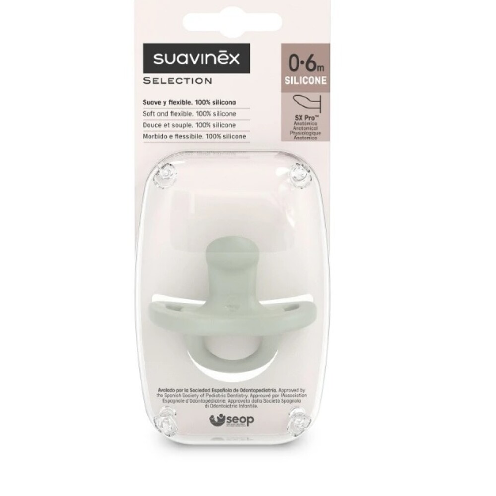Chupete Suavinex Anatómico Essence 0 a 6 Verde