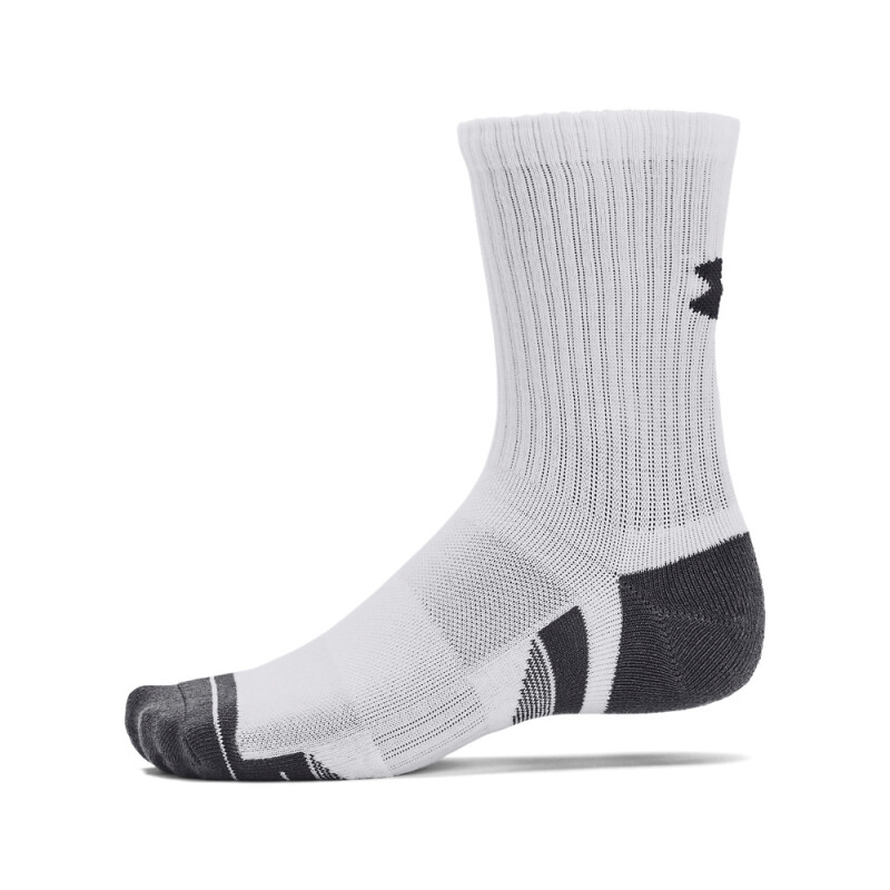 UA Performance Cotton 3p Mid WHT-100