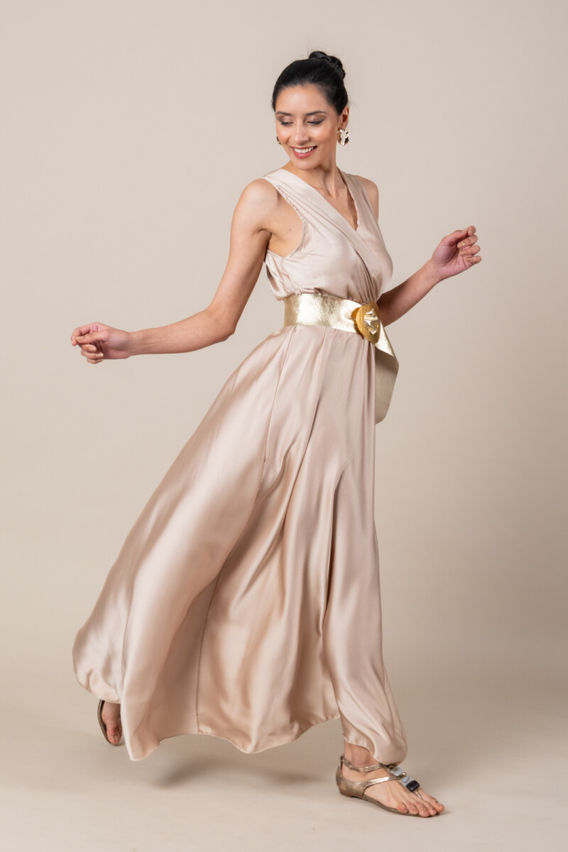 VESTIDO CERIANDRO - Beige 
