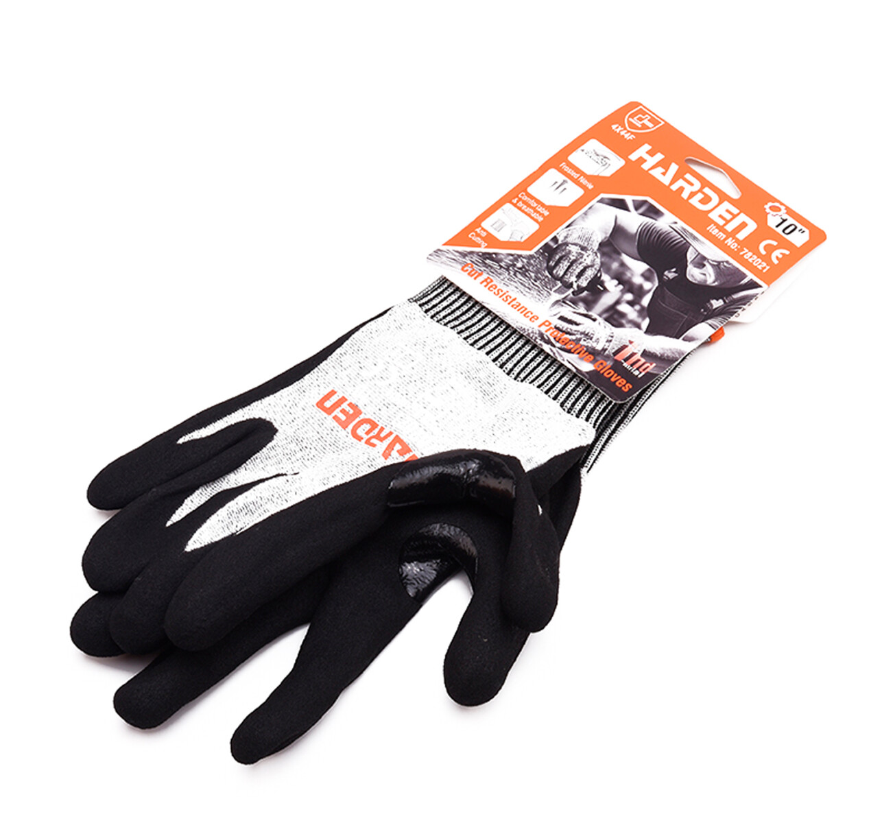 GUANTES TRABAJO PESADO ANTI CORTE 93GRS IND HARDEN ++ - N/a 