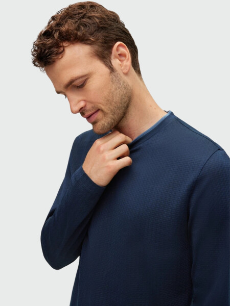 Hugo Boss -Remera manga larga de algodón regular fit, TTanner-10 0