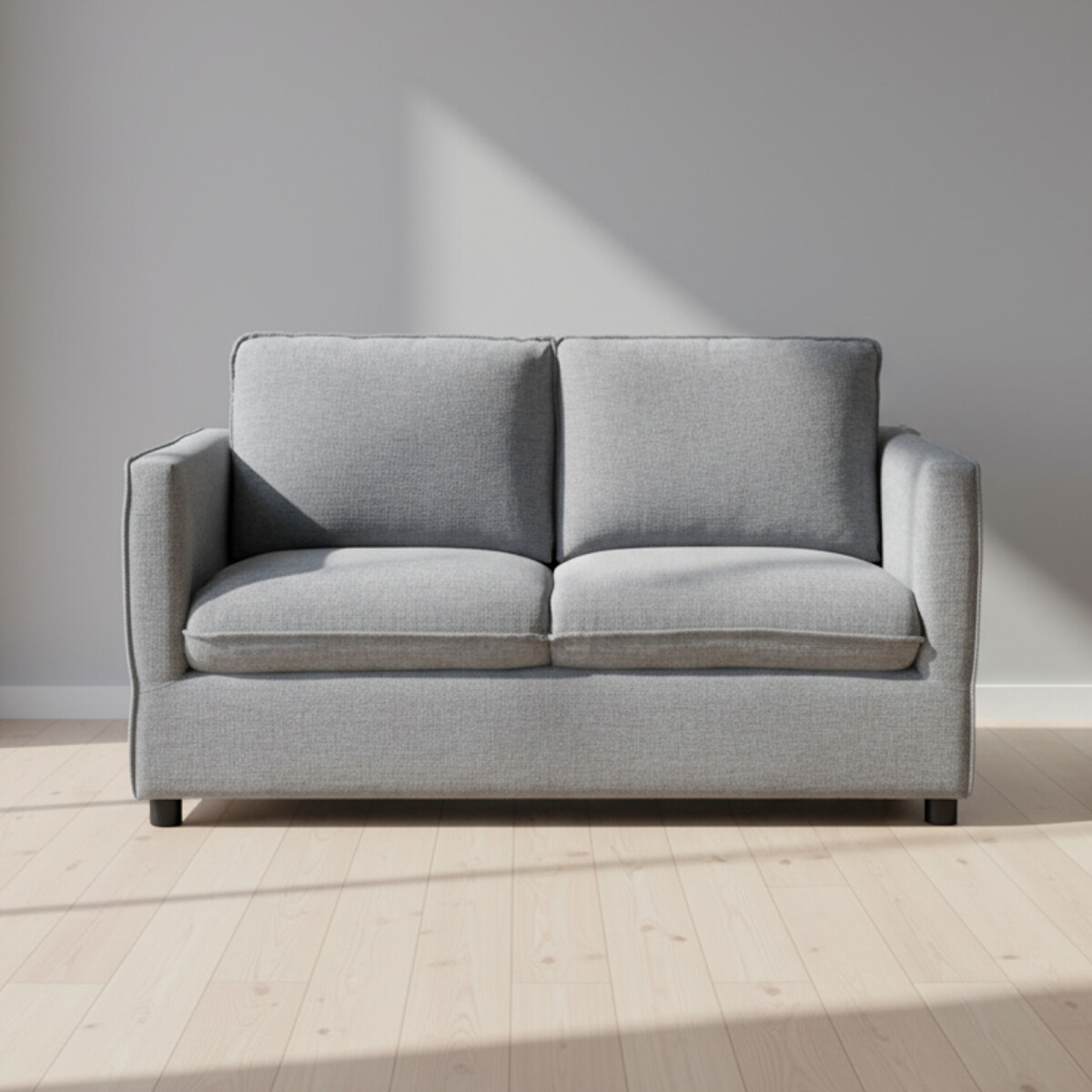 SOFÁ - 2 CUERPOS TELA GRIS AMSTERDAM 