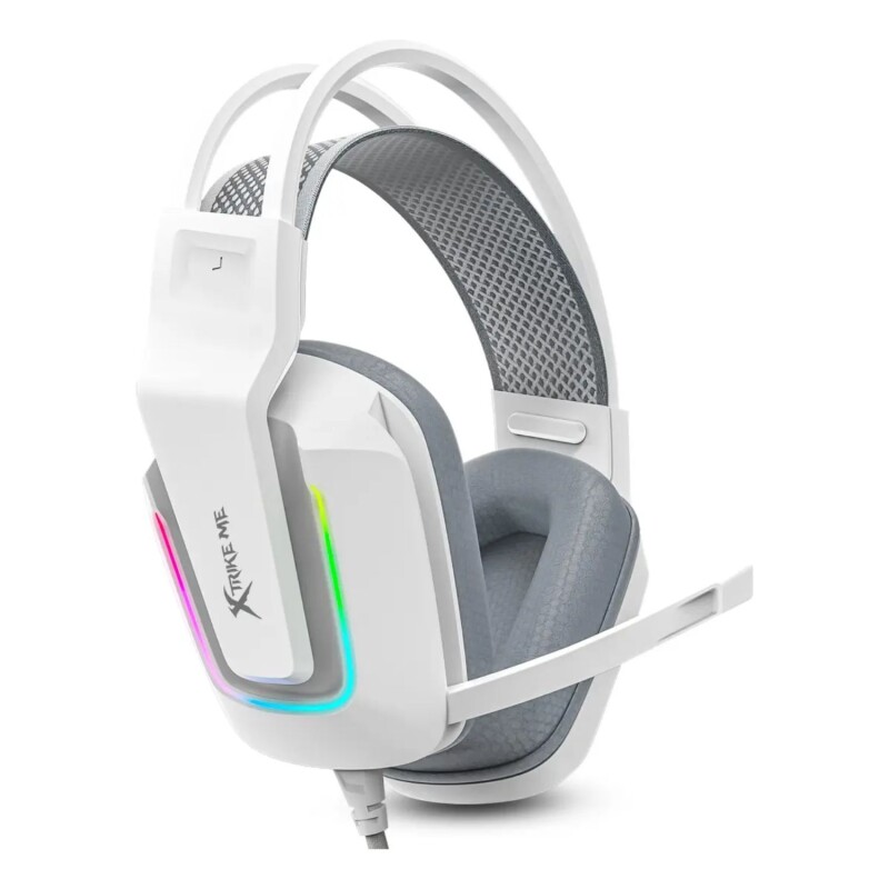 Auriculares Gamer Xtrike Me Rgb Modelo Gh-712 USB Blanco