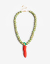 Collares Cortos Color Collar Con Dije De Pimiento - Combinacion Multicolor