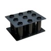 Soporte Para Barras Pase Olímpico Negro