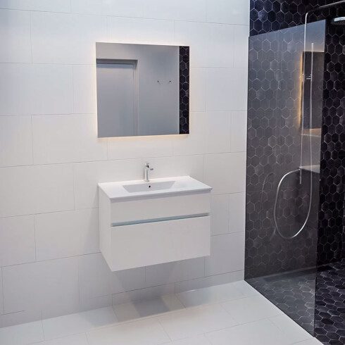 Mobiliario Baño Blanco Con Bacha 61X39.5X50 BLANCO