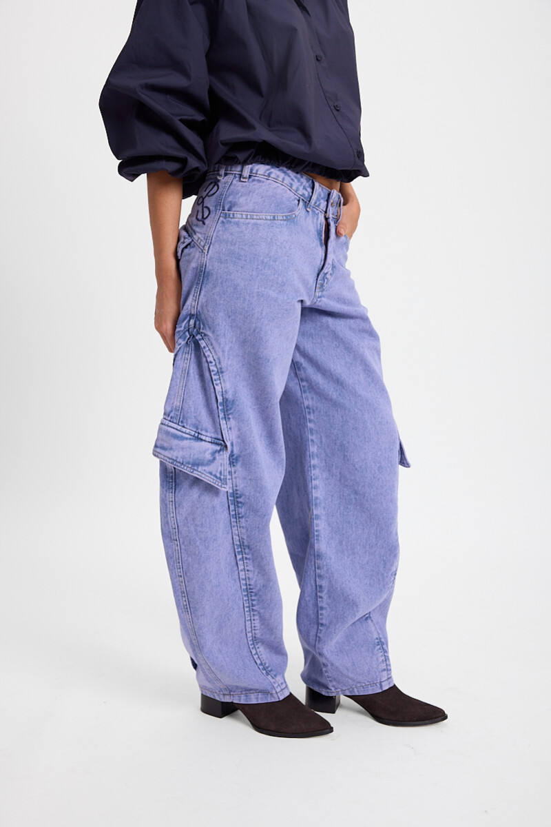 Jean Task Lila Washed