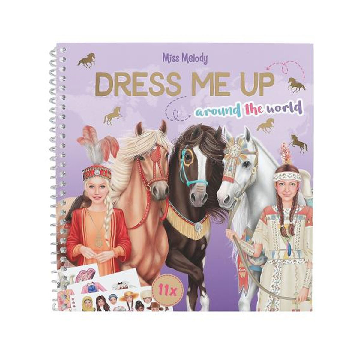 Cuaderno Caballos Miss Melody Dress Me Up Around The World Top Model 