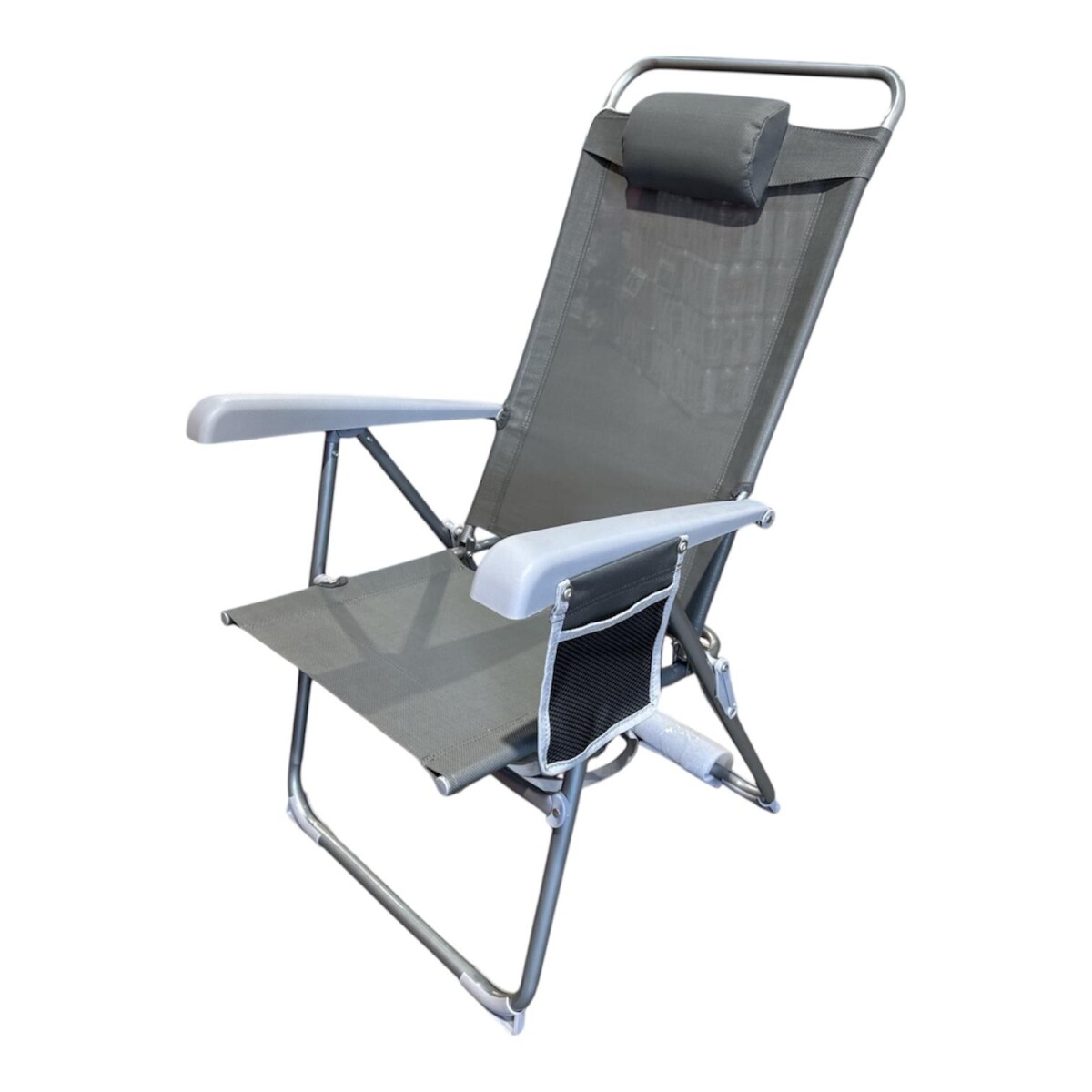 Silla Playera Aluminio - Gris 