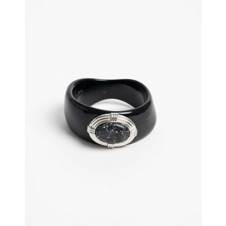 Brazaletes Piedra Vintage Plateado Rodio