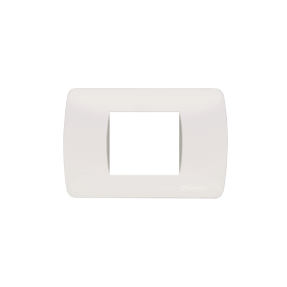 Plaqueta p/1 módulo doble blanco - Loft - C56947 