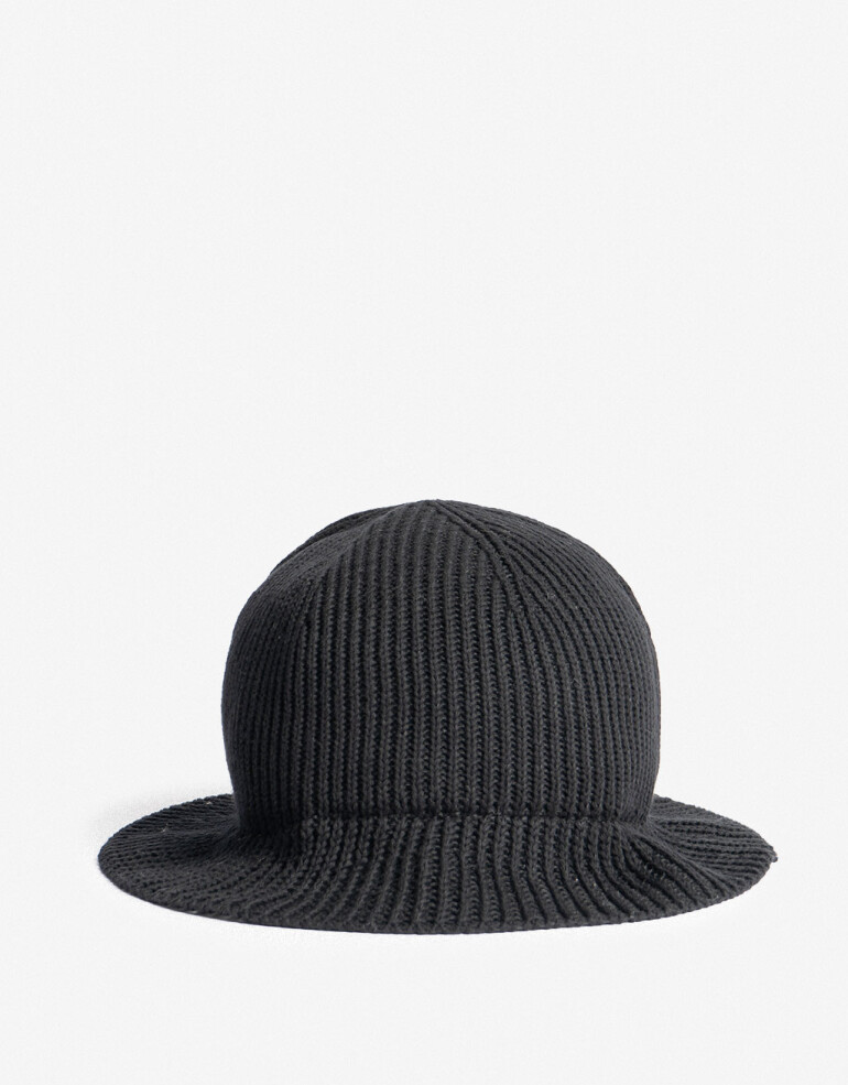Sombreros Punto Liso Piluso Tejido - Negro