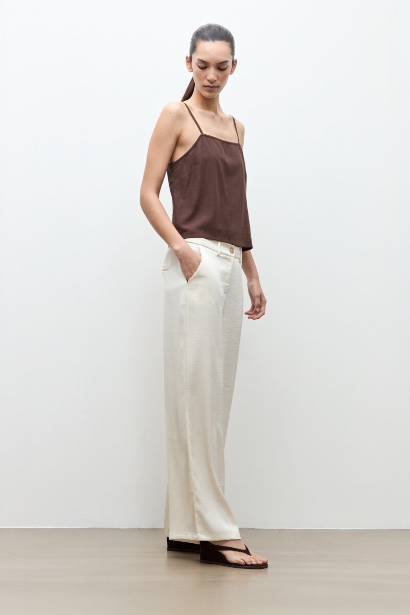 Pantalon recto crudo