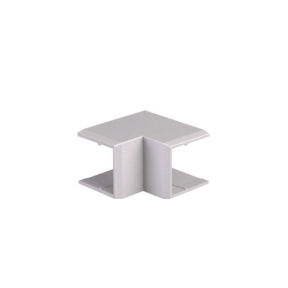 Codo interno blanco para ducto 18x21mm ZO0314