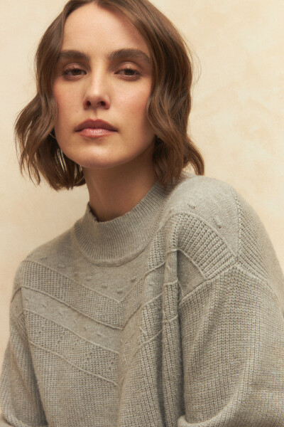 POLERA MONIQUE Gris Melange