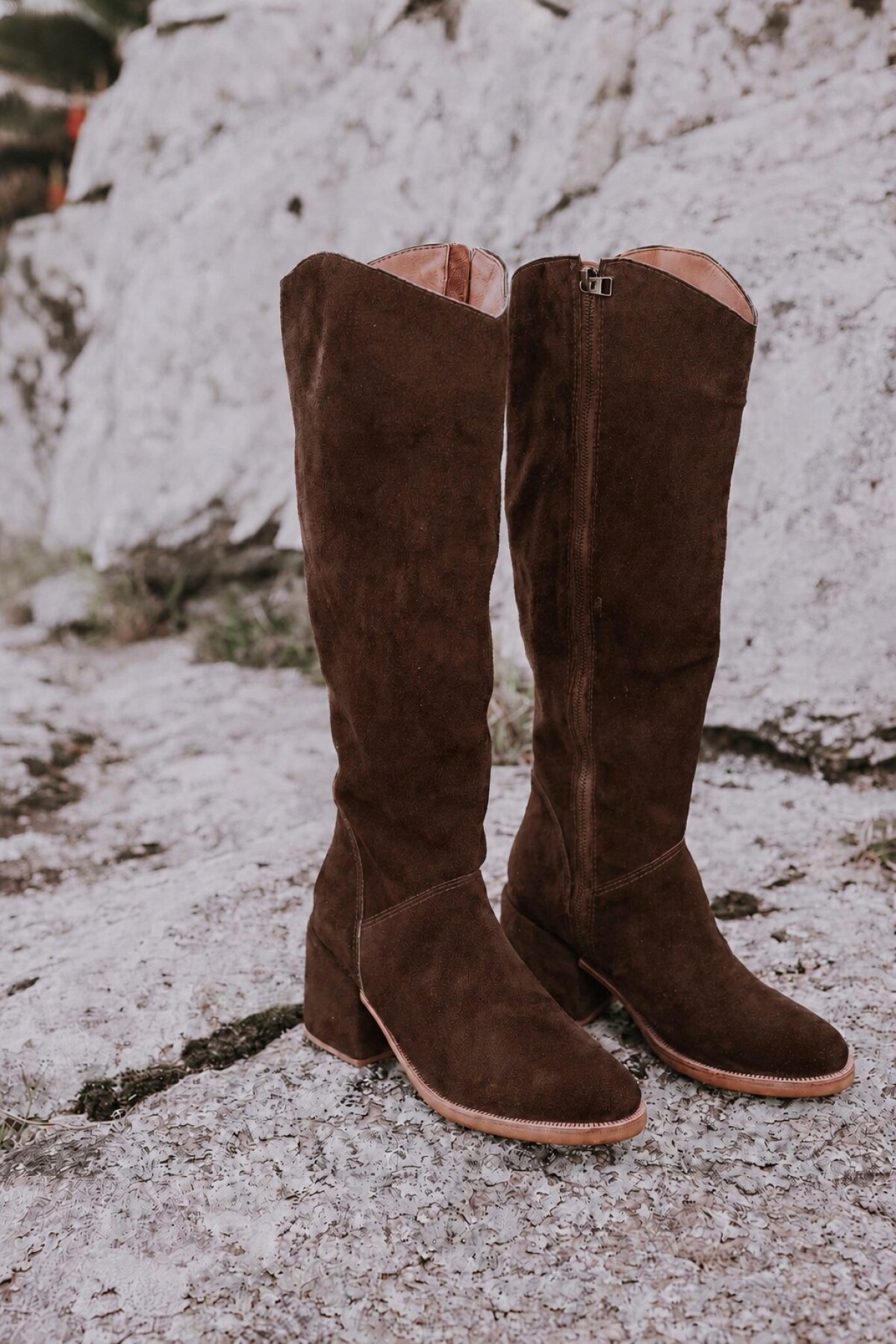 High Heel Boots Chocolate