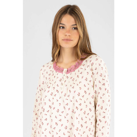 61.1594 camison flores Marfil