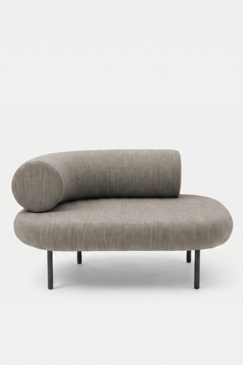 Sofá modular Pompidou 1C right Gris plata