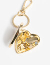 Llavero Metal Llavero Y Bag Charm De Corazón Relicario - Combinacion Bicolor