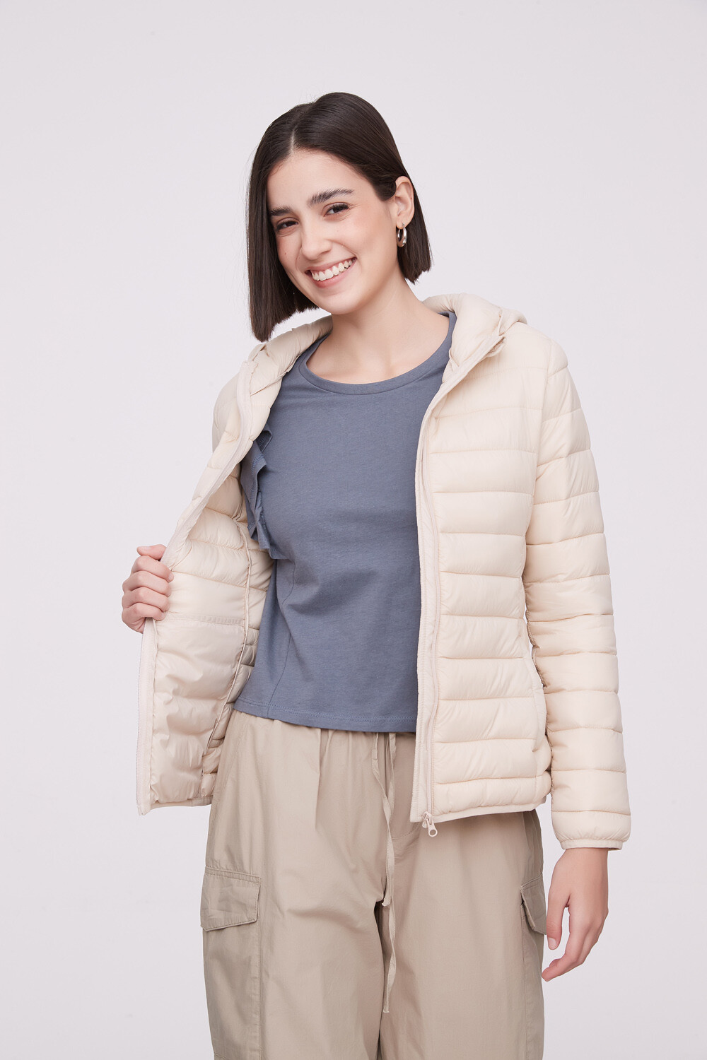 Campera Lennox Beige Claro