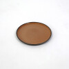 PLATO P/POSTRE MARRON COMB 21CM Unica