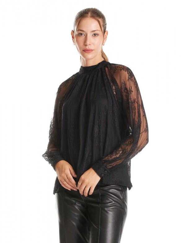 Blusa Encaje NEGRO