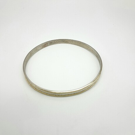 Esclava de plata 925 y double en oro 18 ktes. Esclava de plata 925 y double en oro 18 ktes.