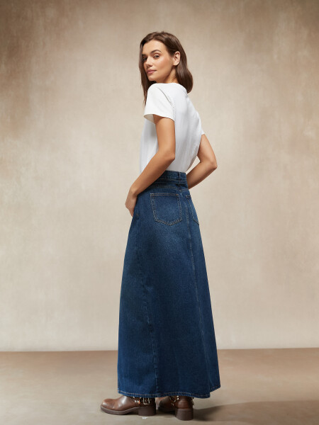 FALDA ZORAYA AZUL OSCURO