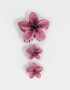Broches Sets Hawaianas Set De Broches Flor Hawaiana - Rosa Claro