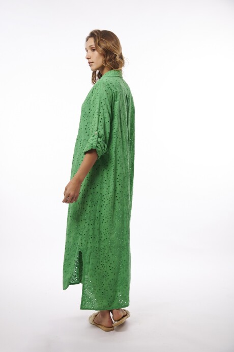 Vestido Camisero Deepti Verde