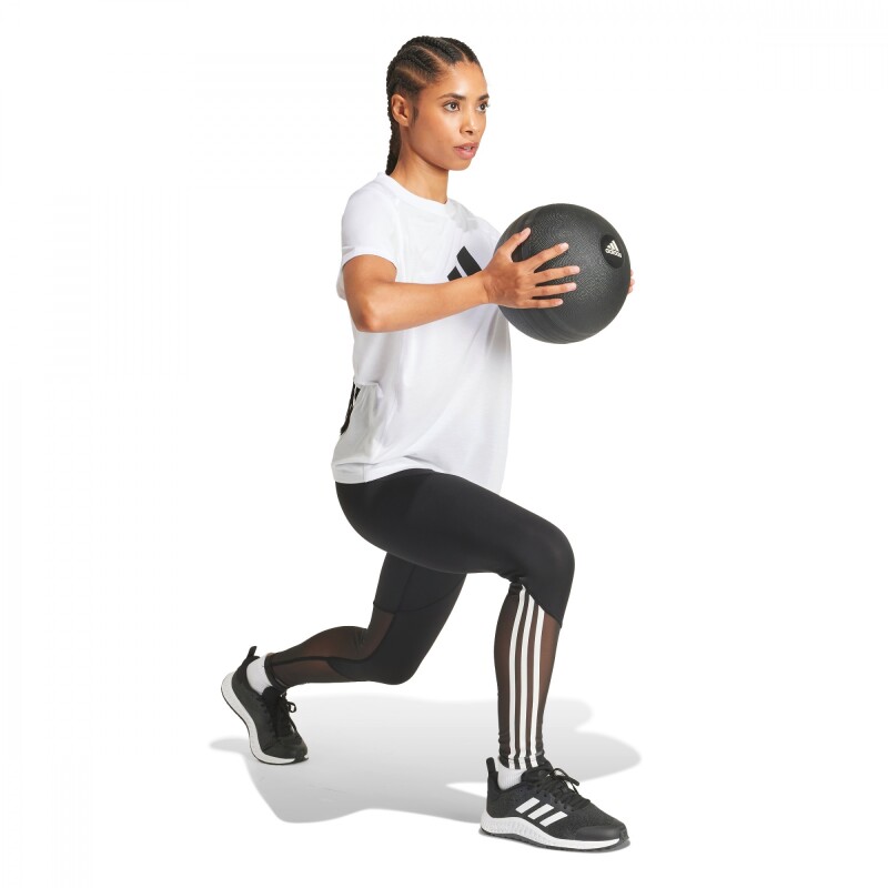 Camiseta Tr-Essentials Logo de Mujer Blanco