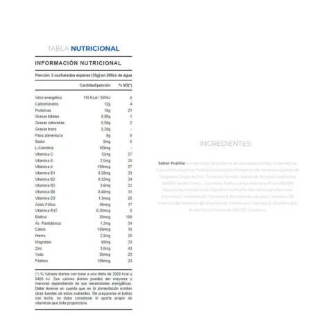 Whey Protein 800g SYLAB Sabor Frutilla