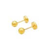 Abridores Bolita-Oro 18k-Sin piedra-AB9538 sinpiedra
