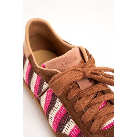 Zapatillas Retro Rayas Rosa