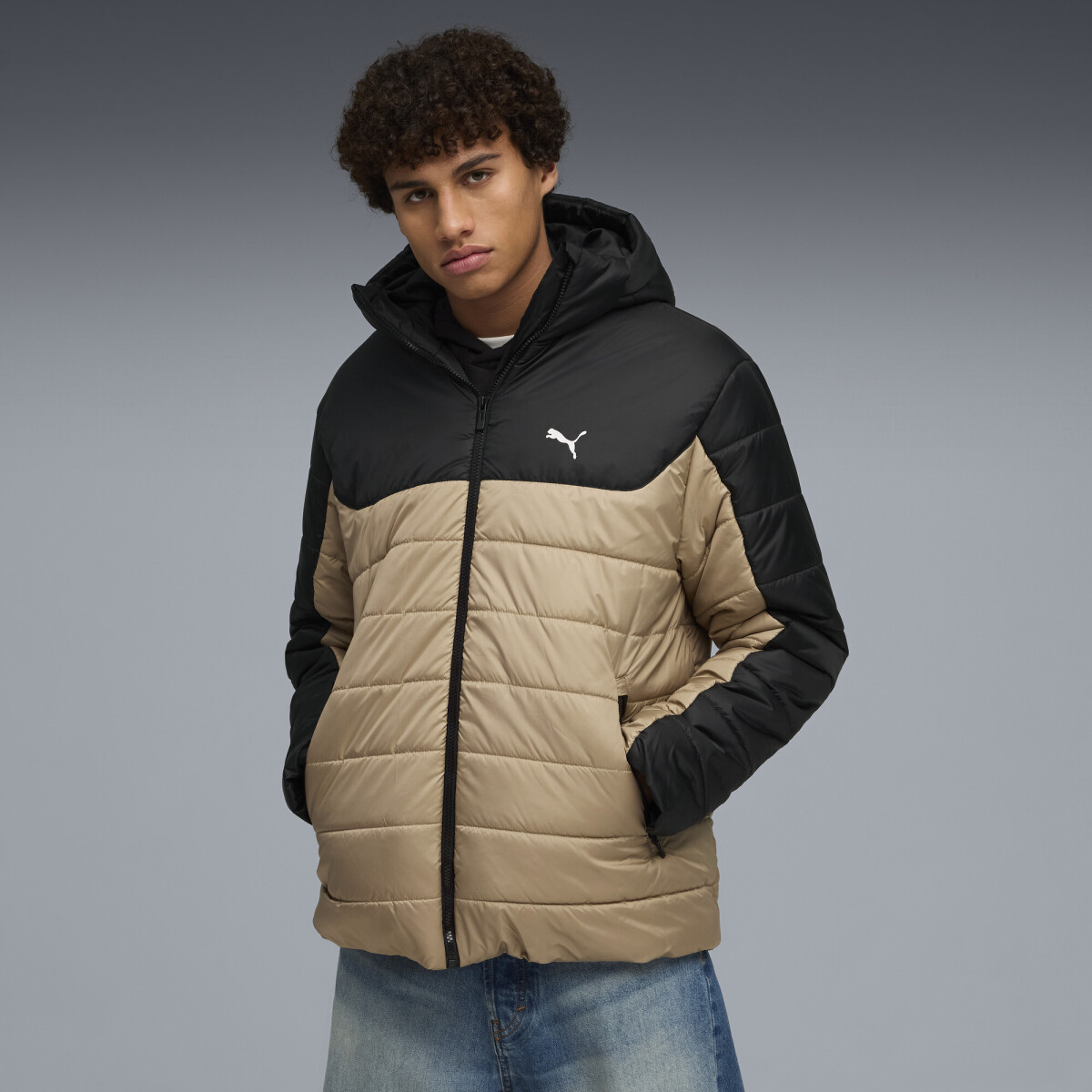 ESS Hood.Padded Jkt.68521155 - Beige 