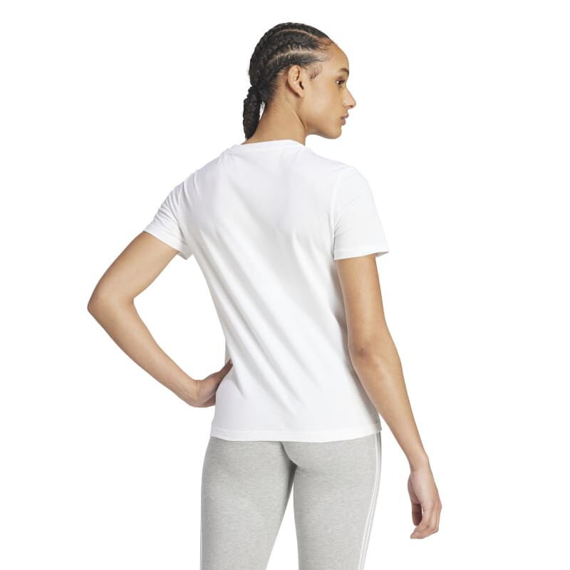 Remera Adidas Essentials de Mujer - GL0768 Blanco-negro