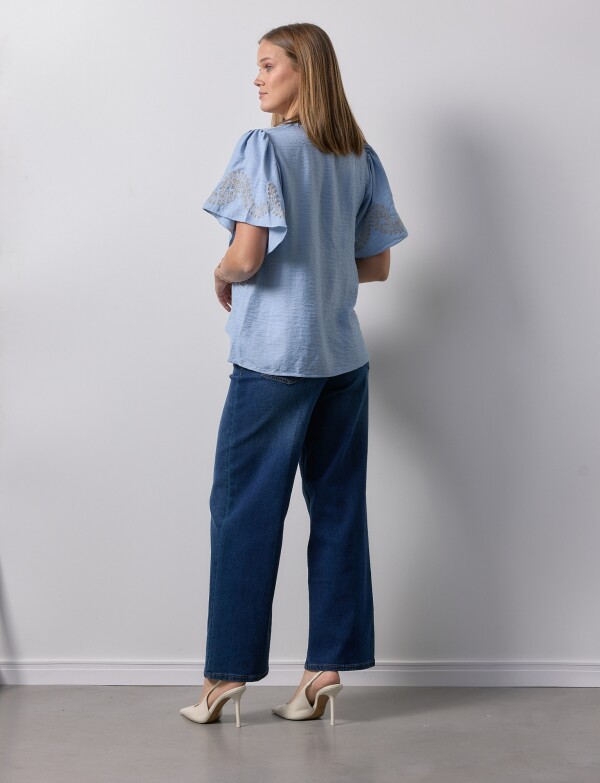 Blusa Manga Bordado CELESTE