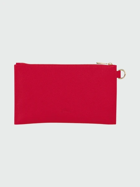 Longchamp -Sobre plano con cierre,Le Foulonné Rojo
